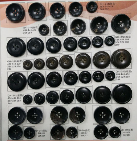 Large Size Plastic Button 4 Holes Assort Color