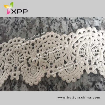 Chemical Lace Water-Solubility Flower Design Embroidery Cotton African Lace