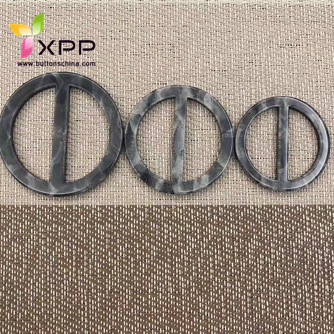 Fashion plastic round shape buckle 