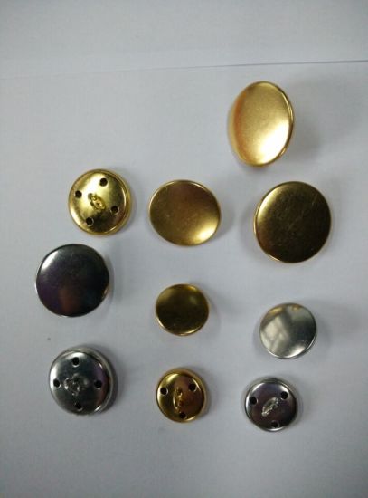 20mm High Quality Metal Button with Plated Gold Silver