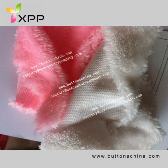Solid Knitted Polyester Sherpa Fur Fabric