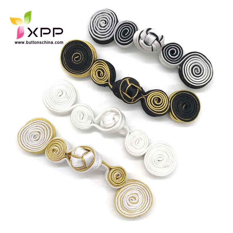 White Color Chinese Knot Button