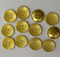 Metal Button Zinc Alloy Plated Golden Button