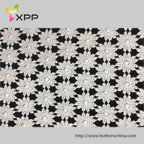 White Color Lace fabric for Garments