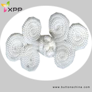 White Color Chinese Knot Button