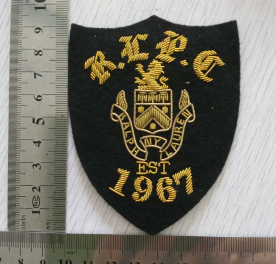Bullion & Silk Patches Embroidered Patch Garment Woven Patch