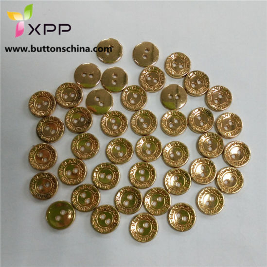 Rose Gold Metal Button with Logo