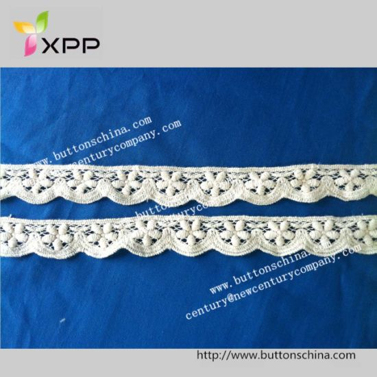 2cm Flower Water Solution Embroidery Cotton Lace