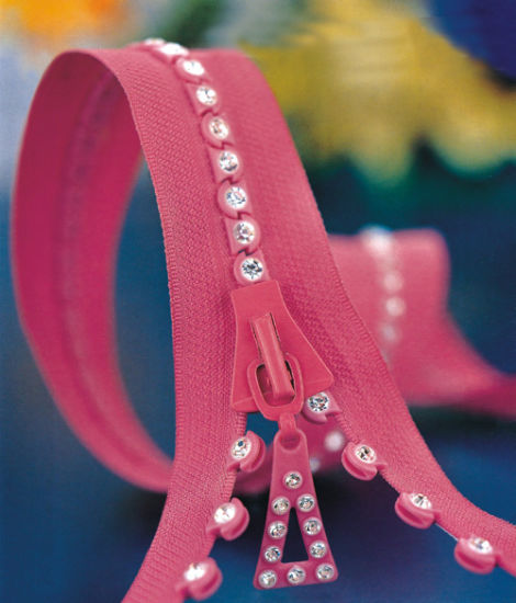 Top Quality Rhinestones Zipper C/E or O/E