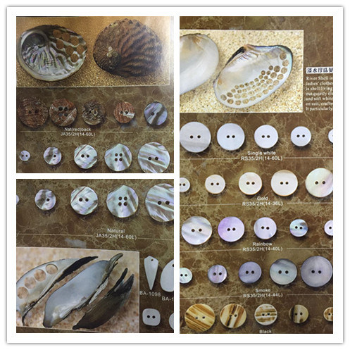 Natural Shell Button Customized Shape