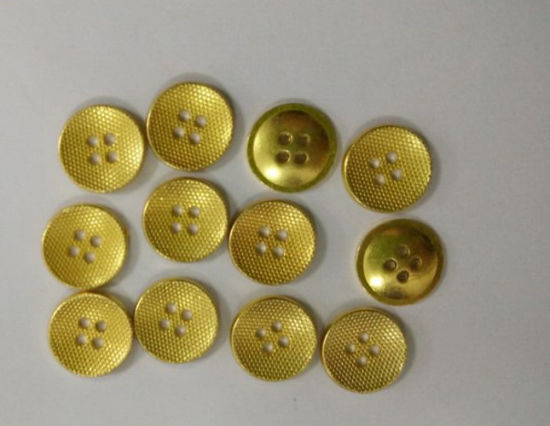 13mm 2 Hole Gold Button
